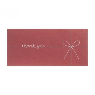 ギフト券袋 thank you レッド(GF-TR)