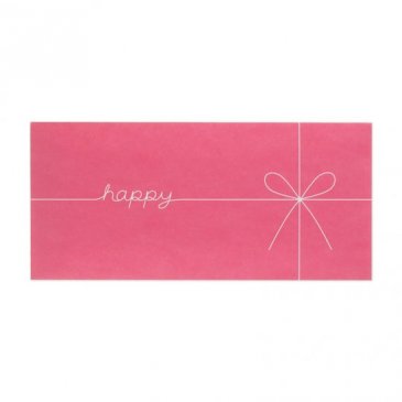 ギフト券袋 happy ピンク(GF-HP)