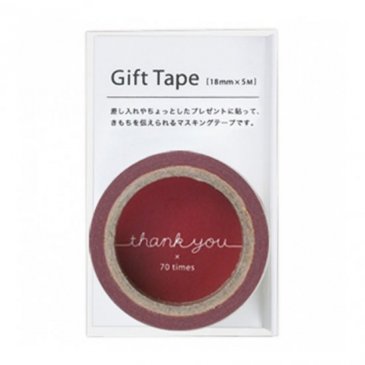 ギフトテープ thank you レッド(GF-MT2)