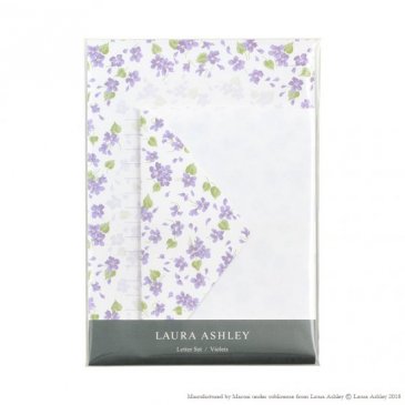 LAURA ASHLEY ローラ アシュレイ レターセット バイオレット(レ-LA51)
