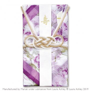 LAURA ASHLEY ローラ アシュレイ ハンカチ金封 婚礼用 ゴスフォード パープル(キ-LA61PU)