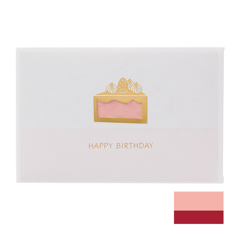 窓カード HAPPY BIRTHDAY ケーキ(カ-MD104P)