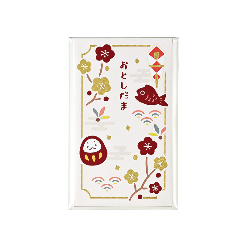 金箔お年玉 ぽち袋（お札三つ折りサイズ）10