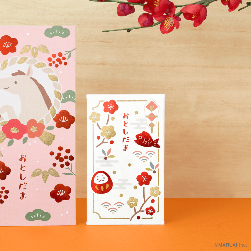 金箔お年玉 ぽち袋（お札三つ折りサイズ）1