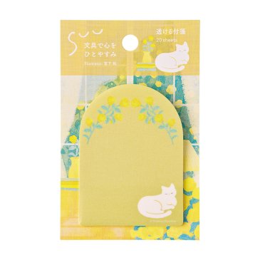 SUU 付箋 窓辺の猫 (FS-SU101) | デザイン文具
