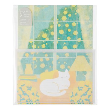 SUU レターセット 窓辺の猫 (レ-SU101) | レター用品