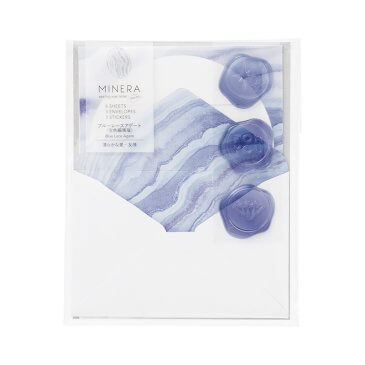 MINERAミニレター ブルーレース (レMN200) | レター用品